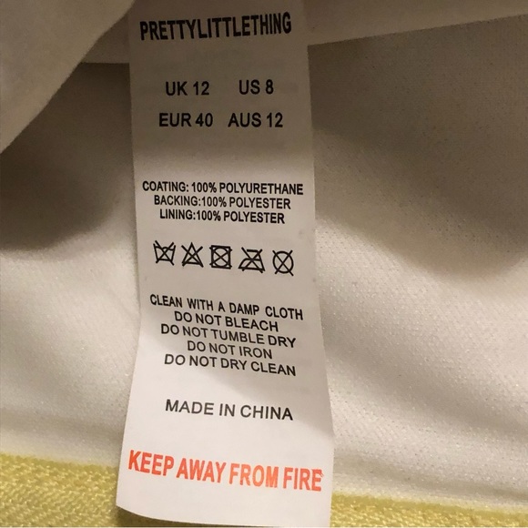 Pretty Little Things Multi Snake Faux Leather Bandeau Corset Top- NWOT Sz 8 - Picture 7 of 8